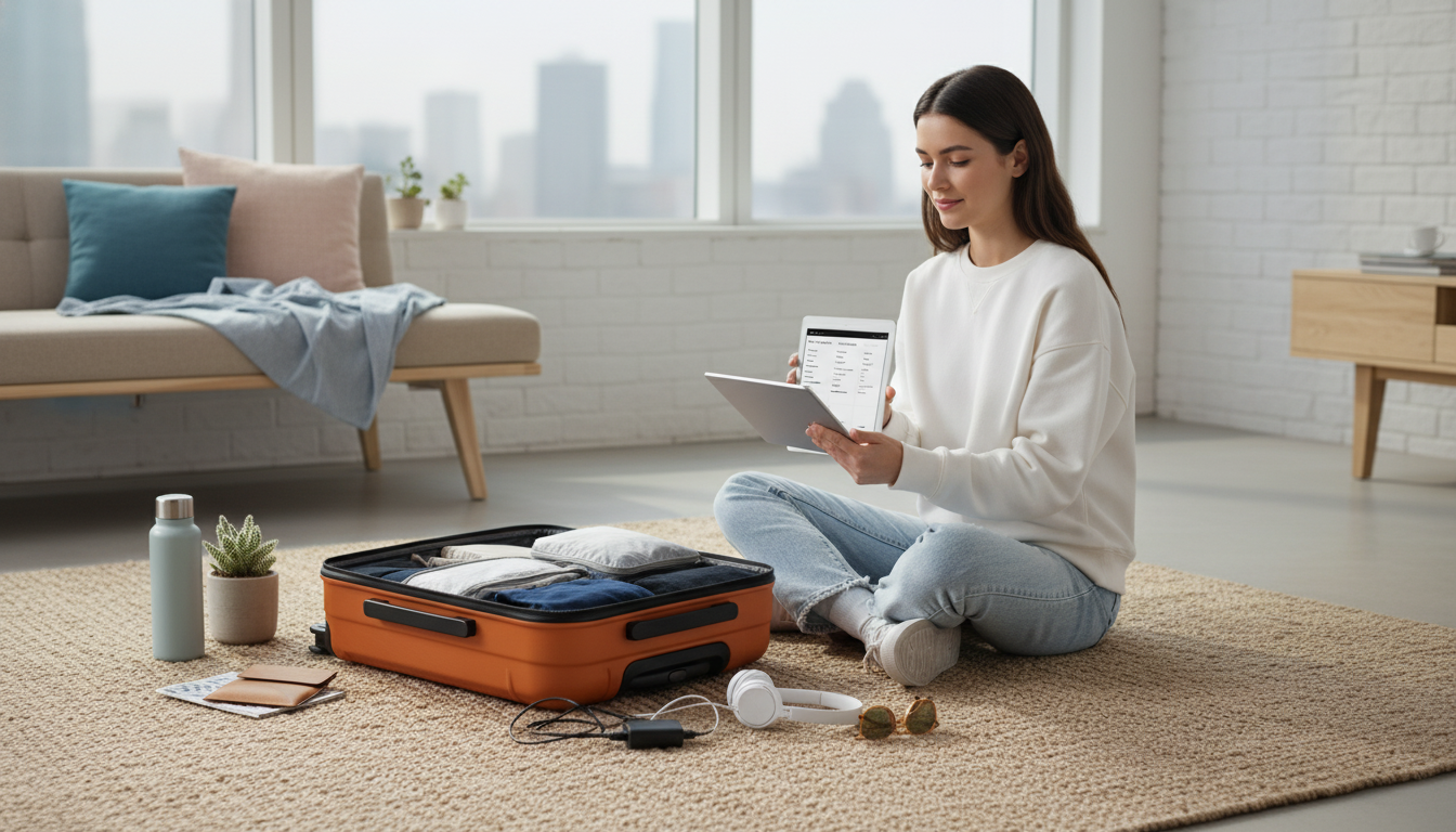 Pack Light, Stay Calm: Minimalist Digital Packing Planner