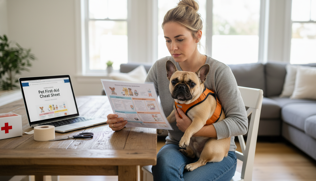 Printable Pet First-Aid Cheat Sheet for Emergencies